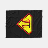 Couverture Polaire Costume Superhero Funny Pi Day (Devant (Horizontal))