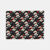 Couverture Polaire Costumes de jeu de cartes en poker. (Devant (Horizontal))