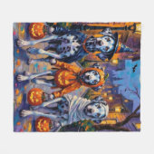 Couverture Polaire Costumes d'Halloween dalmate ou de traitement (Devant (Horizontal))