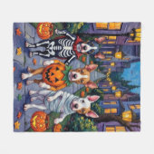 Couverture Polaire Costumes d'Halloween de Bull Terrier (Devant (Horizontal))