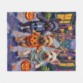 Couverture Polaire Costumes d'Halloween pour Skye Terrier en quête de (Devant (Horizontal))