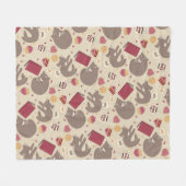 Couverture Polaire Cosy Amoureux des chats Collage (Devant (Horizontal))