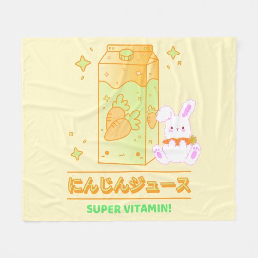 COUVERTURE POLAIRE COSY BUNNY AVEC JUS DE CARROT (Devant (Horizontal))