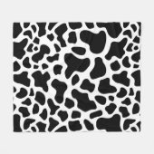 Couverture Polaire Cosy Cute Cow Poster de animal Fleece Blanche (Devant (Horizontal))