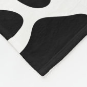 Couverture Polaire Cosy Cute Cow Poster de animal Fleece Blanche (Coin)