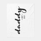 Couverture Polaire Cosy Daddy Script Etabli sur mesure année Sherpa B (Devant)