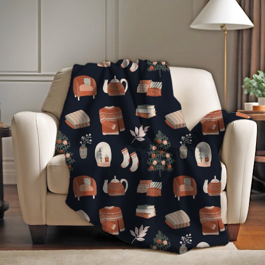 Couverture Polaire Cosy Fireside