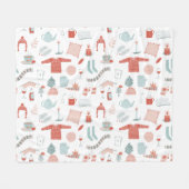 Couverture Polaire Cosy Hyge Scandinave Rétro (Devant (Horizontal))
