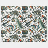 Couverture Polaire Cosy Lake House Pêcheur (Devant (Horizontal))