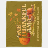 Couverture Polaire Cosy ONE MERCI MAMA Christian Thanksgiving (Devant)