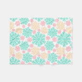 Couverture Polaire Cosy Winter Wonderland Snowflakes Motif (Devant (Horizontal))