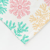 Couverture Polaire Cosy Winter Wonderland Snowflakes Motif (Coin)