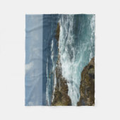 Couverture Polaire Côte rocheuse d'Aruba et océan bleu (Devant)