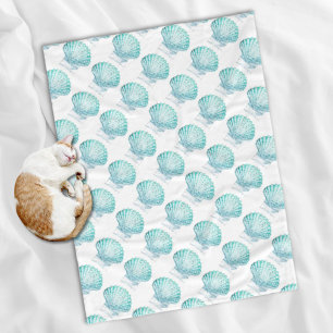 Couverture Polaire coteau turquoise couleur bleu mermaid