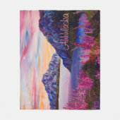 Couverture Polaire Coton de l'Alaska Candy Mountain Fleece Blanket (Devant)