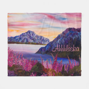 Couverture Polaire Coton de l'Alaska Candy Mountain Fleece Blanket