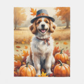 Couverture Polaire Coton De Tulear À L'Automne Feuilles L'Art Thanksg (Devant)