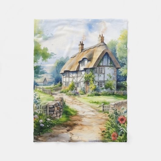 Couverture Polaire Cottage anglais (Devant)