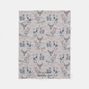 Couverture Polaire Cottage coeur Poster de animal lunaire