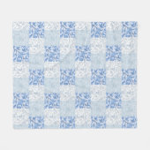 Couverture Polaire Cottage Motif bleu Floral (Devant (Horizontal))