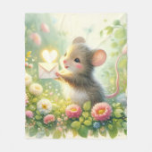 Couverture Polaire Cottage Mouse Love Letter Meadow (Devant)