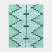 Couverture Polaire Couchage en fil textile rétro, pulsation graphique (Devant)