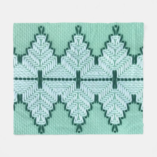 Couverture Polaire Couchage en fil textile rétro, pulsation graphique (Devant (Horizontal))