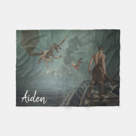 Couverture Polaire Couche de dragon (Devant (Horizontal))