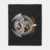 Couverture Polaire Couche de dragon (Devant)