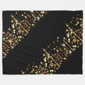 Couverture Polaire couche d'étoiles tombante (Devant (Horizontal))