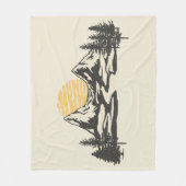 Couverture Polaire Coucher de soleil (Devant)