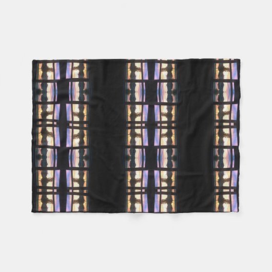 Couverture Polaire Coucher de soleil (Devant (Horizontal))