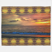 Couverture Polaire Coucher de soleil 1577 (Devant (Horizontal))