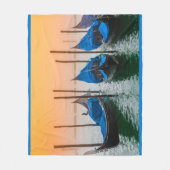 Couverture Polaire Coucher de soleil à Venise (Devant)