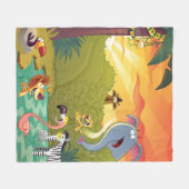 Couverture Polaire Coucher De Soleil Au Trou D'Eau (Devant (Horizontal))