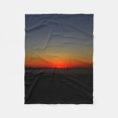 Couverture Polaire Coucher de soleil dans l'eau (Devant)