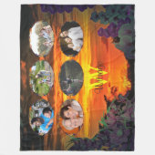 Couverture Polaire Coucher de soleil familial 2584 (Devant)