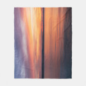 Couverture Polaire Coucher De Soleil Orange Et Violet Le Soir Au-Dess (Devant)