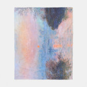 Couverture Polaire Coucher de soleil sur la Seine Claude Monet (Devant)
