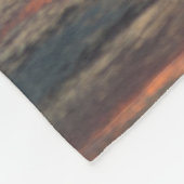 Couverture Polaire coucher de soleil sur l'eau (Coin)