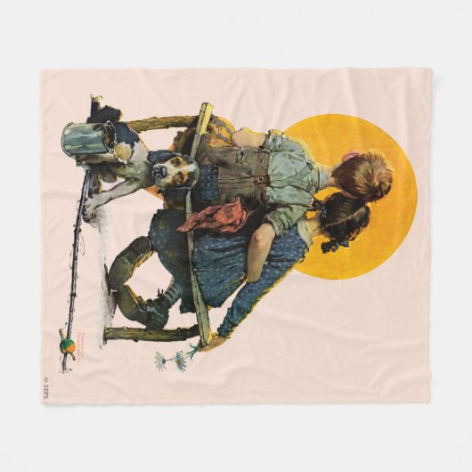 Couverture Polaire Coucher du soleil (Devant (Horizontal))