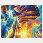 Couverture Polaire Coucher du soleil (Devant (Horizontal))