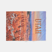 Couverture Polaire Coucher du soleil de canyon de Bryce (Devant (Horizontal))