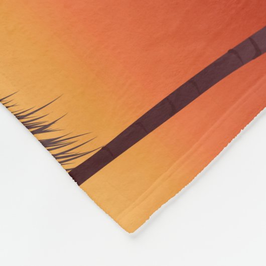 Couverture Polaire Coucher du soleil de la Floride - illustration (Coin)