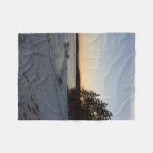 Couverture Polaire Coucher du soleil d'hiver (Devant (Horizontal))