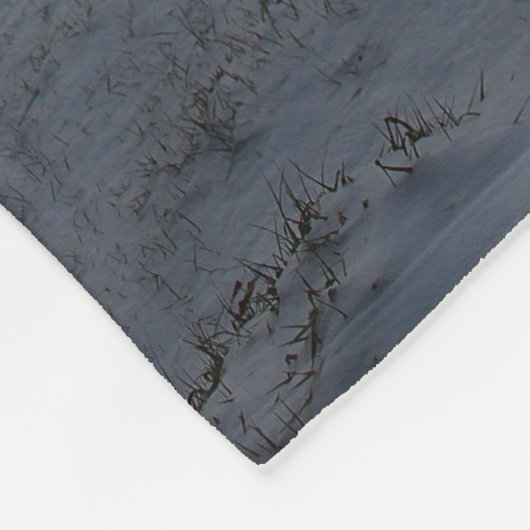 Couverture Polaire Coucher du soleil d'hiver (Coin)