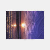 Couverture Polaire Coucher du soleil d'océan (Devant (Horizontal))