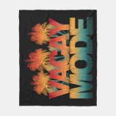 Couverture Polaire coucher du soleil en mode vacances (Devant)