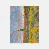 Couverture Polaire Coucher du soleil sur le paysage désertique (Devant)