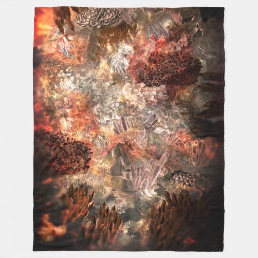 Couverture Polaire Couches de cristaux avec teinte rustique (Devant)